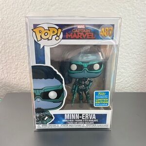 Funko Pop Minn-Erva Figure - Teal and Black